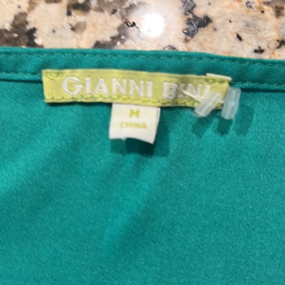 Gianni Bini Cream Lace & Kelly Green Lightweight Top, Sleeveless Medium GUC - Picture 11 of 13